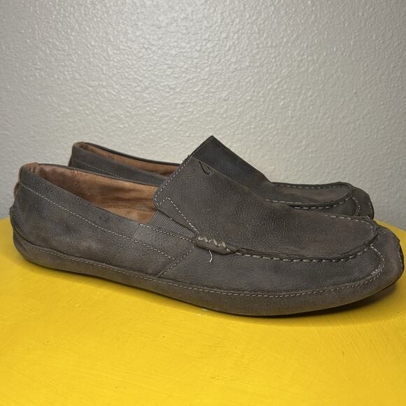 Olukai Akepa Moc Driving Moccasin Leather Loafer Brown Men's Size 13 - Picture 1 of 15